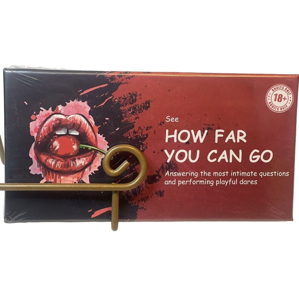 Adult Card Game, Couples Date Night "See How Far You Can Go" Marriage Booster